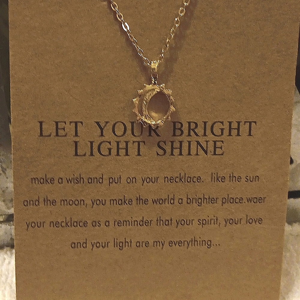 Sun and moon  necklace